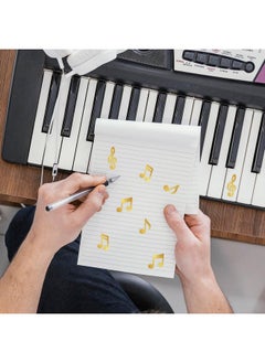 Whaline 480Pcs Music Note Stickers Gold Foil Envelope Seal Sticker 4 Designs Musical Selfadhesive Paper Decals For Invitation Cards Party Gift Sealing Supplies  - Image 5