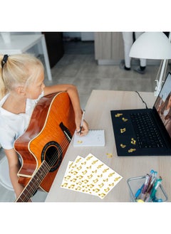 Whaline 480Pcs Music Note Stickers Gold Foil Envelope Seal Sticker 4 Designs Musical Selfadhesive Paper Decals For Invitation Cards Party Gift Sealing Supplies  - Image 4