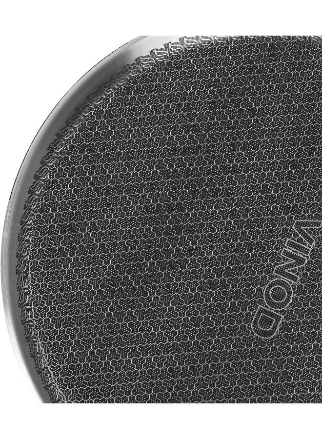 VINOD SAS Pro Platinum Triply Stainless Steel Hybrid Non Stick Dosa Tawa - 28 cm | 4 mm Thick | HexaShield Design Stick-Resistant Surface | Metal Spatula Safe | Induction & Gas Compatible | PFOA-Free - Image 5