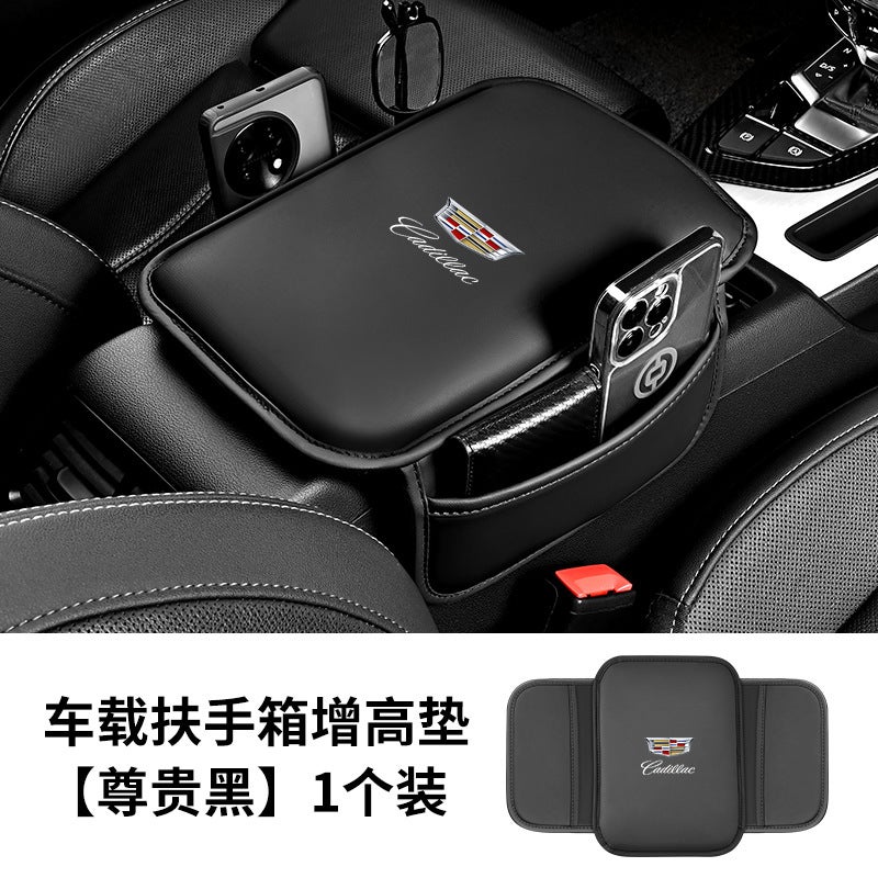 Car Armrest Box Mat Universal Storage Bag Car Storage Pocket Elbow Wear-Resistant Central Mat Multi-Functional Heightening And Widening - Image 1
