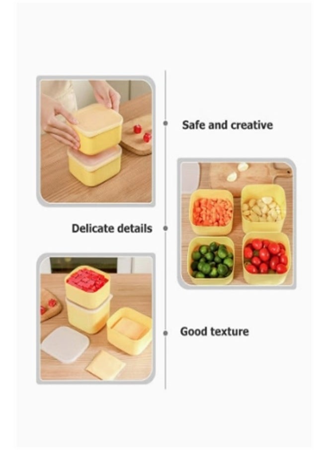 Generic 2PCS Sliced Cheese er Block Container, Mini Square Slice Keeper with Lid  - Image 4
