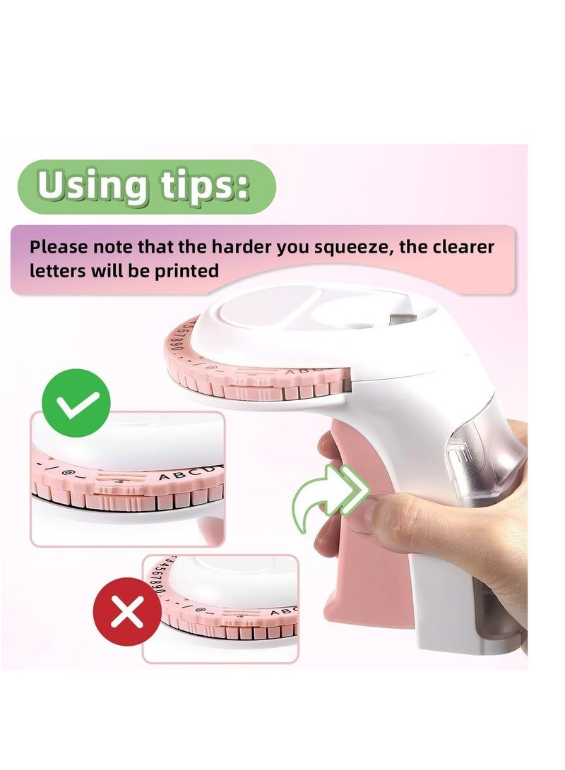 Label KINGDOM Embossing Label Maker With 6 Label Tapes, Omega Home Embossing Label Maker - Image 3