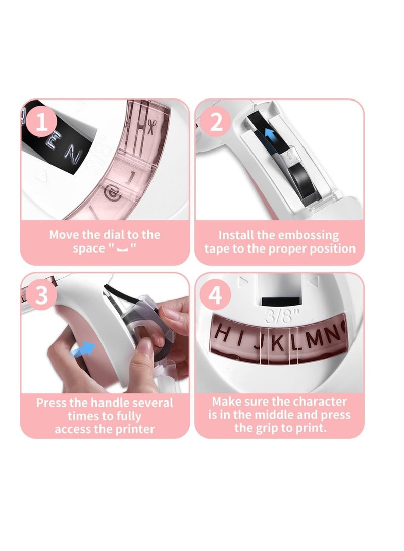 Label KINGDOM Embossing Label Maker With 6 Label Tapes, Omega Home Embossing Label Maker - Image 2