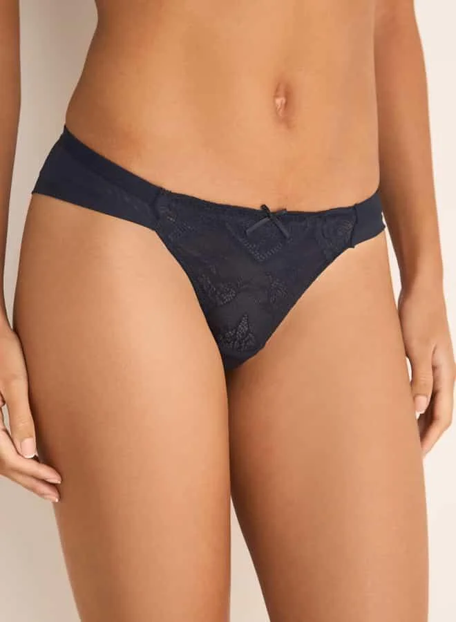 Splash FAV Lace Plunge Bra and Briefs Set