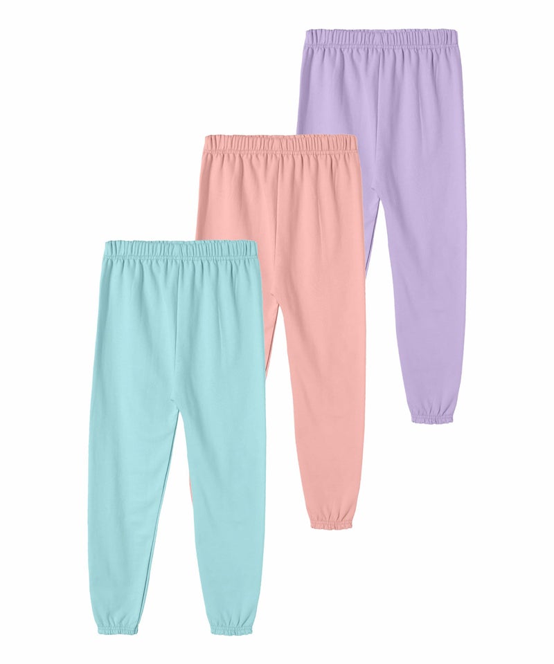 SHODOX® Girls Cotton Blend Printed Regular fit Track Pants (Pack of 3) - Image 2