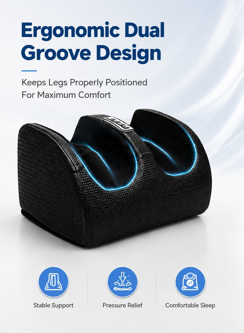 WAMIT Leg Massager Heated Leg Massager Deep Kneading Massage Machine Foot Massager Muscle Relaxation Pain Relief Circulation Support 3-Level Intensity Adjustable Home Office Use Black - Image 2