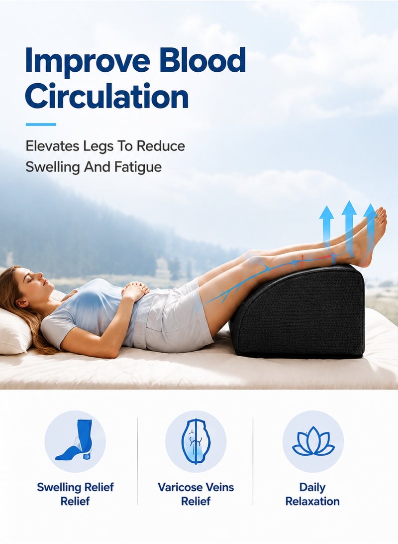 WAMIT Leg Massager Heated Leg Massager Deep Kneading Massage Machine Foot Massager Muscle Relaxation Pain Relief Circulation Support 3-Level Intensity Adjustable Home Office Use Black - Image 3
