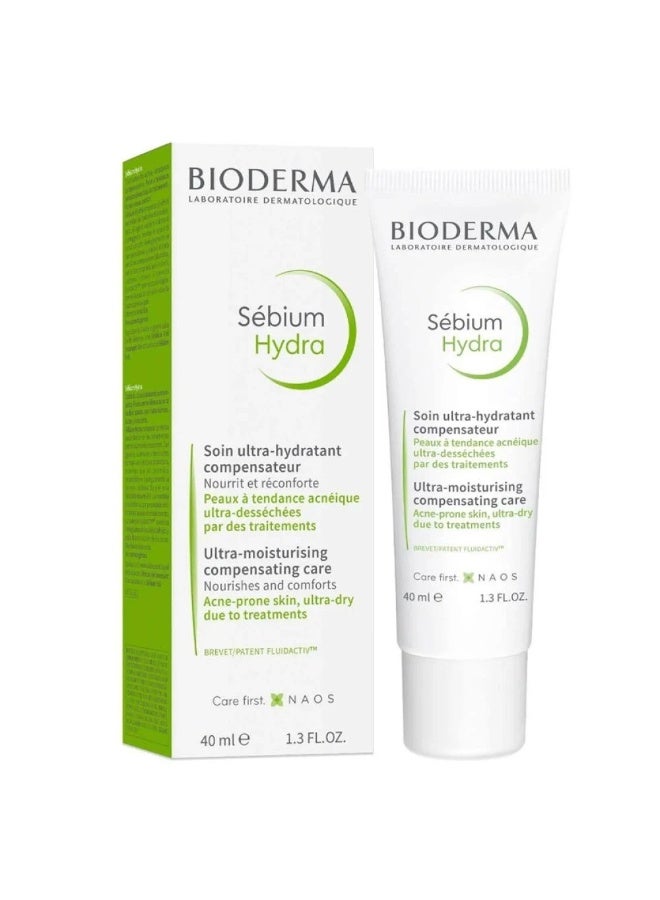 Bioderma Sébium Hydra Moisturizing Cream for Oily Skin - 40ml