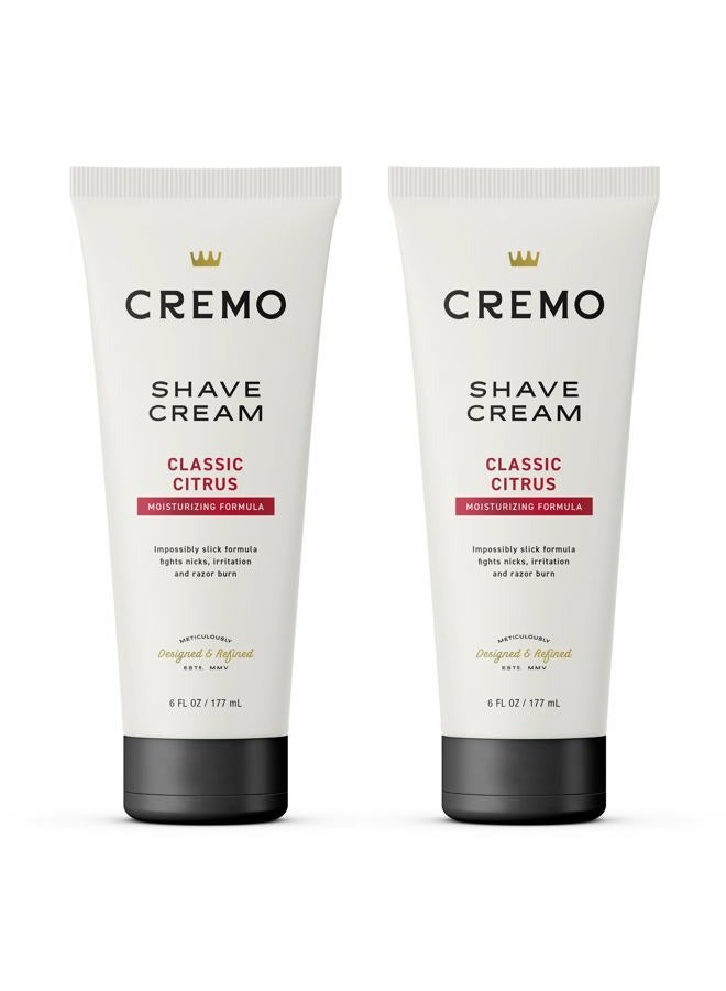 cremo Shaving Cream Mens, Astonishingly Superior Ultra-Slick Shaving Cream for Men, Fights Nicks, Cuts And Razor Burn, 6 Fl Oz (2 Pack) - Image 1