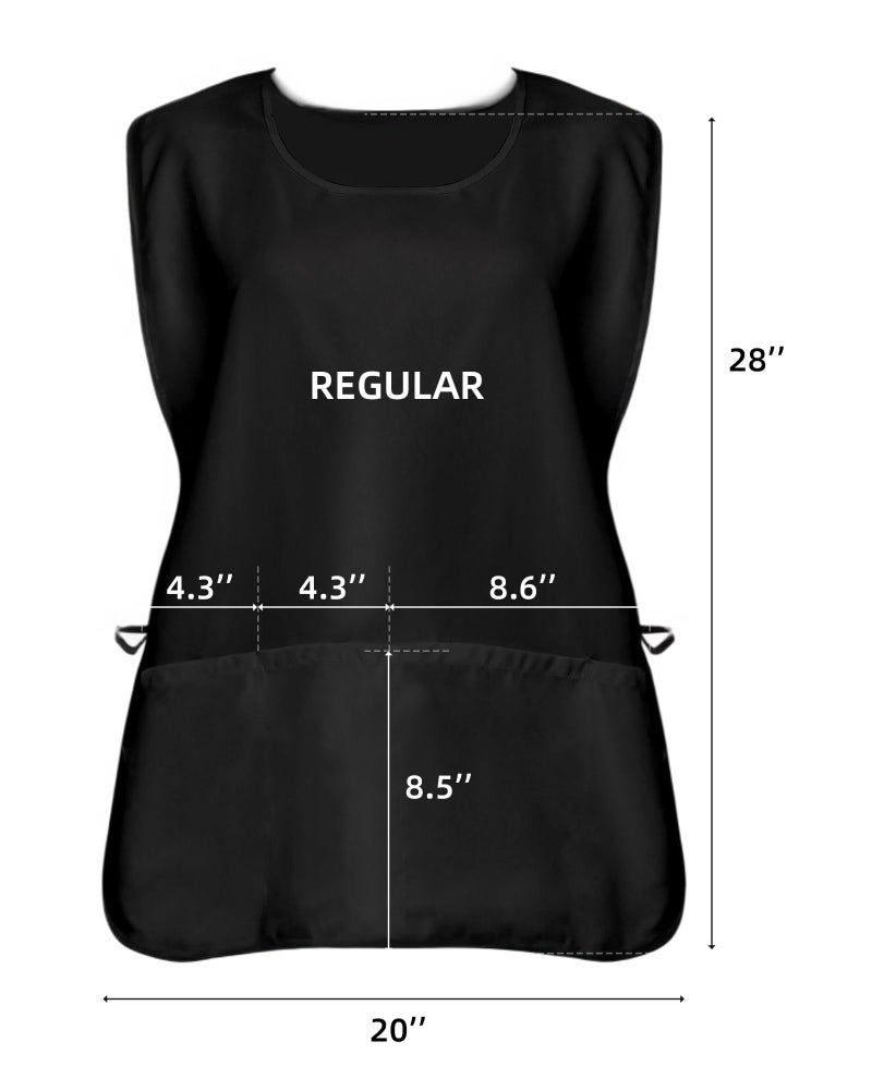 Argstar Unisex Waterproof Cobbler Apron with 3 Pockets for Women/Men, Black - Image 2