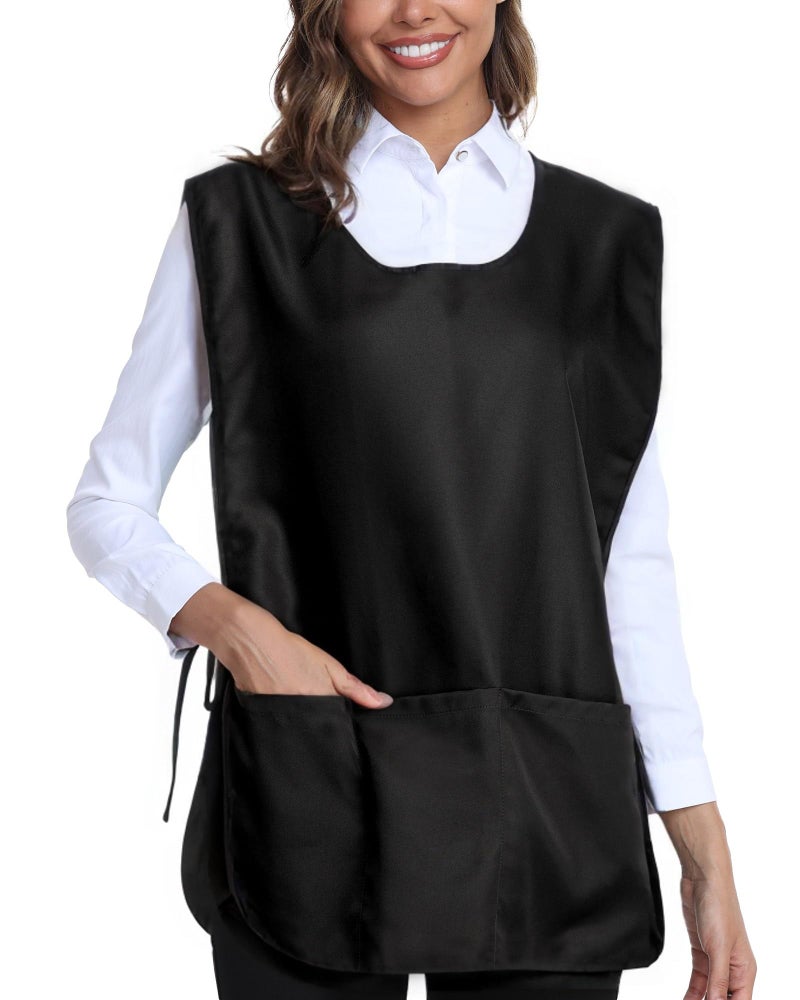 Argstar Unisex Waterproof Cobbler Apron with 3 Pockets for Women/Men, Black - Image 1