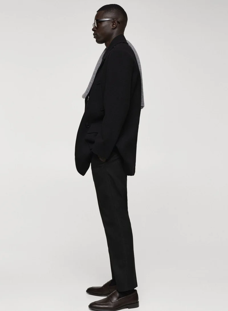 مانجو مان Slim Fit Pleated Trousers