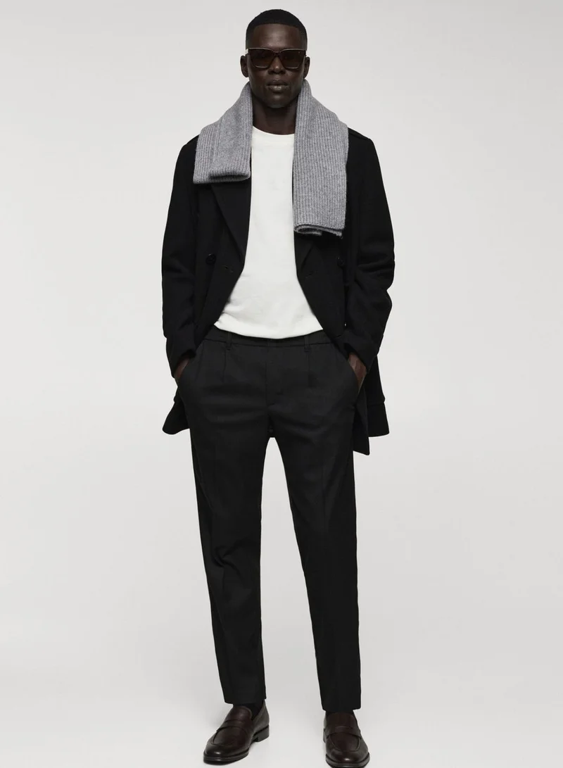 مانجو مان Slim Fit Pleated Trousers
