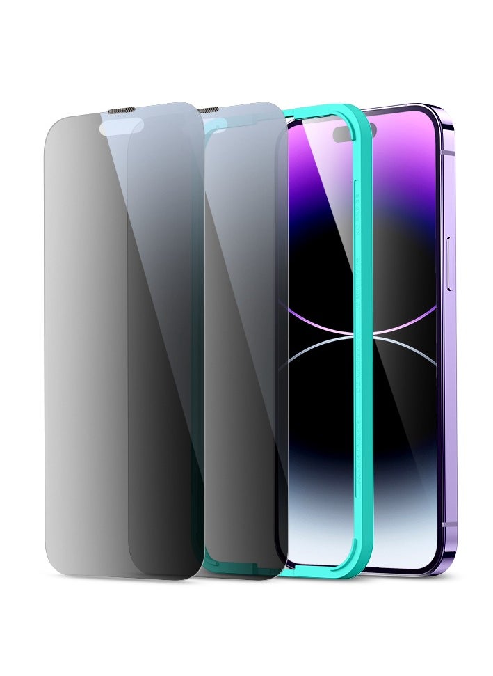 اي اس ار واقي شاشة للخصوصية من الزجاج المقوى ESR لهاتف iPhone 14 Pro Max - عبوتان  - Image 2