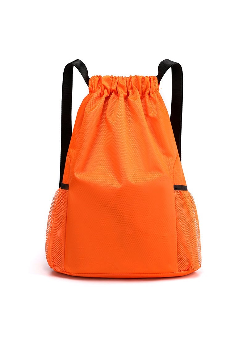 Generic Drawstring Pocket Backpack Men's and Women's 2023 New Style Simple Travel Backpack Large Capacity Drawstring Fitness Sports Basketball Bag  - Image 4