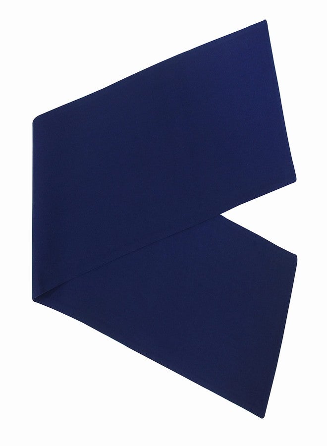 Airwill Cotton Plain I Blue Designed Solid Pattern Table Runner Length 152cm (Blue, Pack of 1) - Image 3