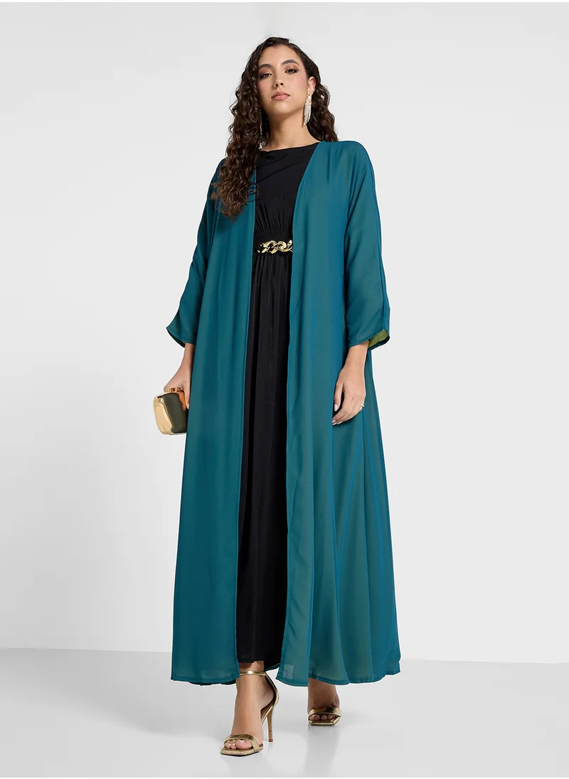 خزانة Essential Mesh Detailed Reversible Abaya