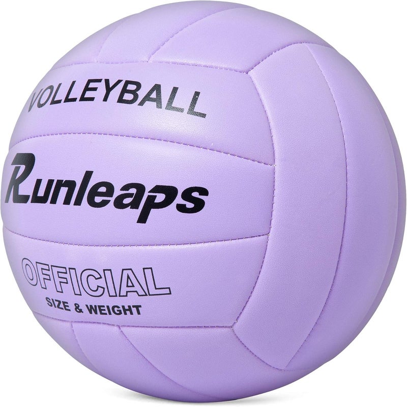 Runleaps Volleyball, Waterproof Indoor Outdoor Volleyball for Beach Game Gym Training (Official Size 5) - Image 2