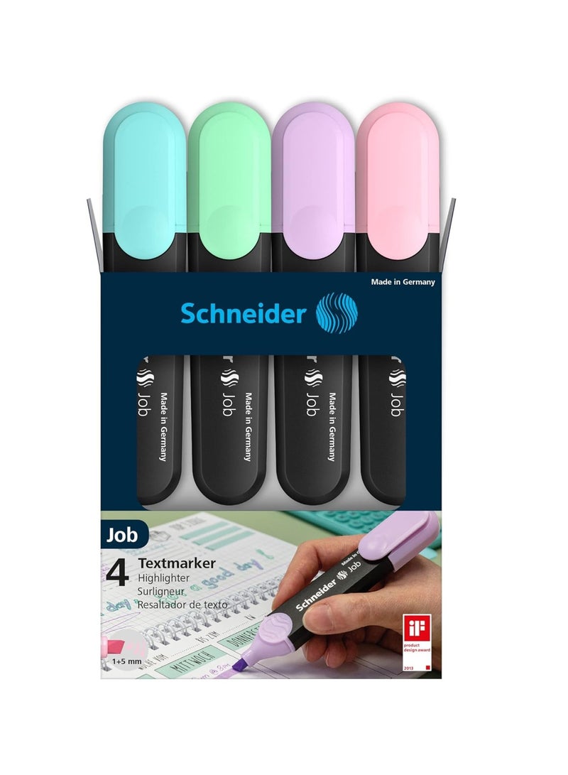 Schneider 4 قطع من علامات النص الملونة بألوان باستيل - Image 1