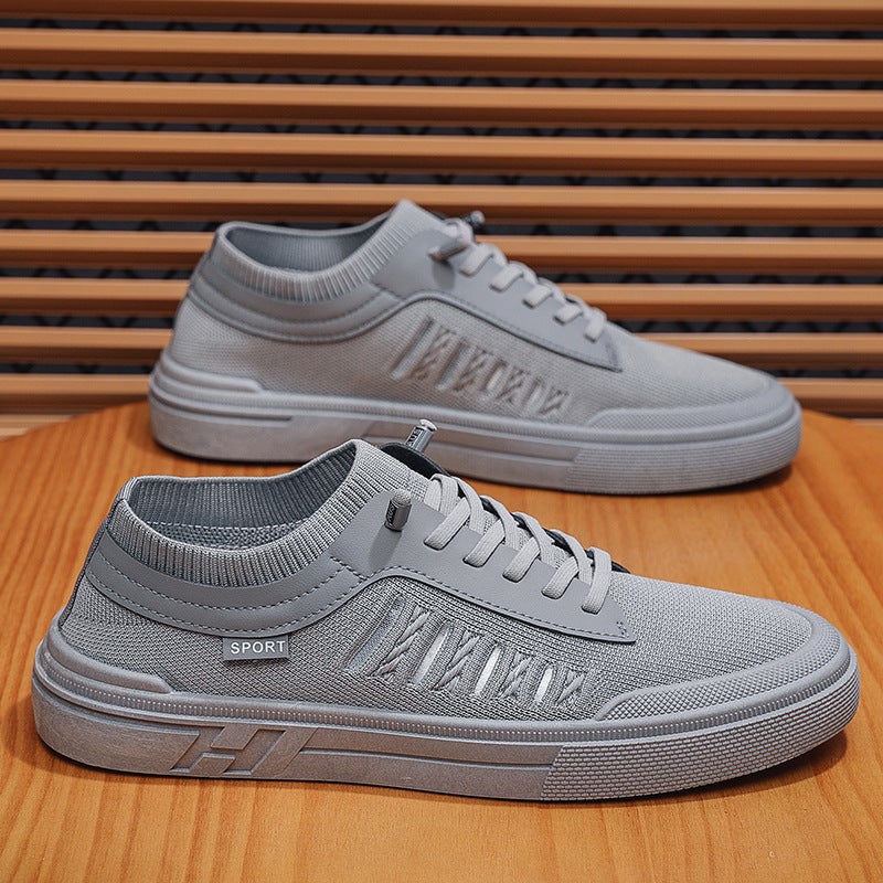 Summer Men's Breathable Canvas Sneakers , All-Match Casual  Shoes