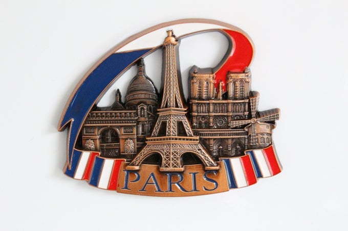 PARIS FRANCE METAL FRIDGE MAGNET UNIQUE DESIGN HOME KITCHEN DECORATIVE TRAVEL HOLIDAY SOUVENIR GIFT STICK UP YOUR LISTS PHOTOS ON YOUR REFRIGERATOR