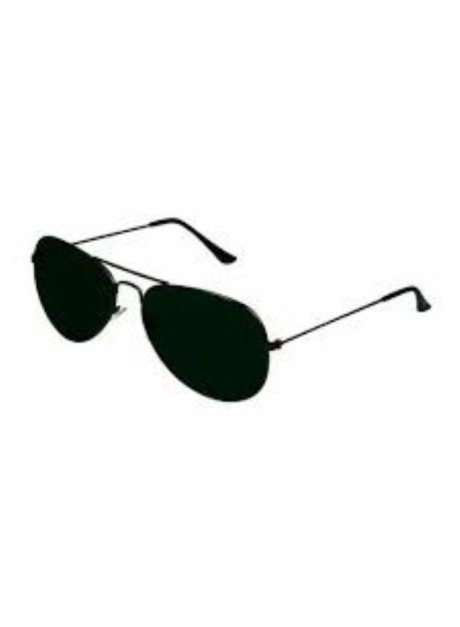 Aviator Style Sunglasses with Black Frame and Dark Lenses