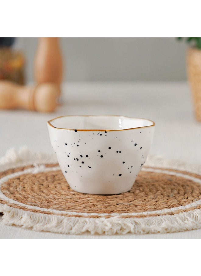 DANUBE HOME Aadira Bowl Fine Porcelain Elegant Tableware Versatile Bowl High Quality Dinnerware For Home Kitchen & Dining Room L12.7xW12.7xH7.8cm White  - Image 2