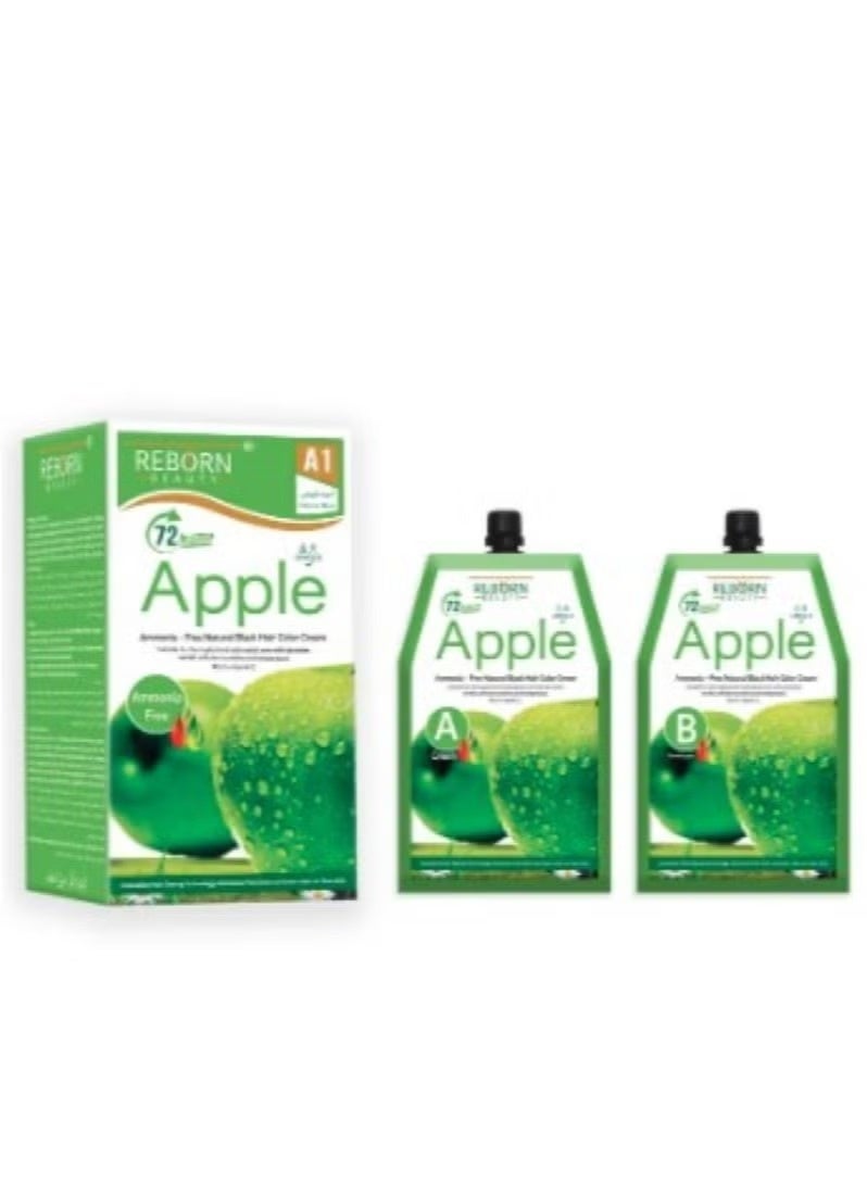 كريم صبغة شعر خالي من المونيا اسود طبيعي 500 مل+ 500مل