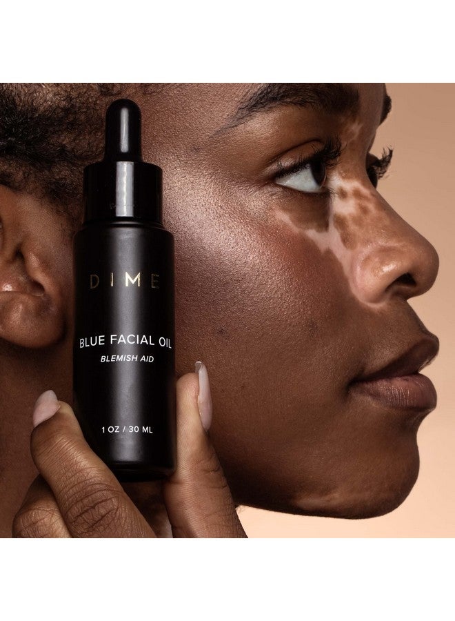 DIME Beauty Blue Facial Oil Blemish Spot Treatment With Blue Tansy Oil Black Cumin Seed Oil Rosehip Oil And Grapeseed Oil 1 Oz / 30 Ml - Image 3