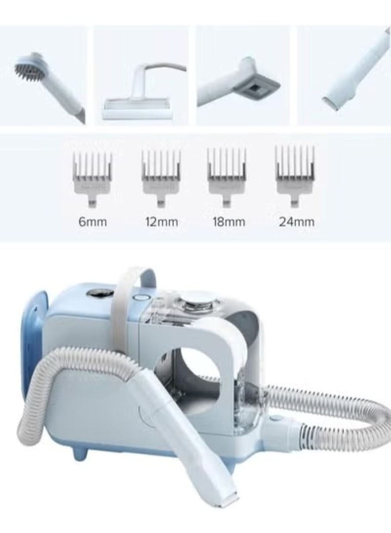 Pet Vacuum Cleaner P2 Blue+White UK - Low-Noise, Portable, Multi-Tool Grooming with Trimmer, DeShedder, Vacuum for Dogs & Cats, Home & Post-Walk Cleanup Pet - Image 3