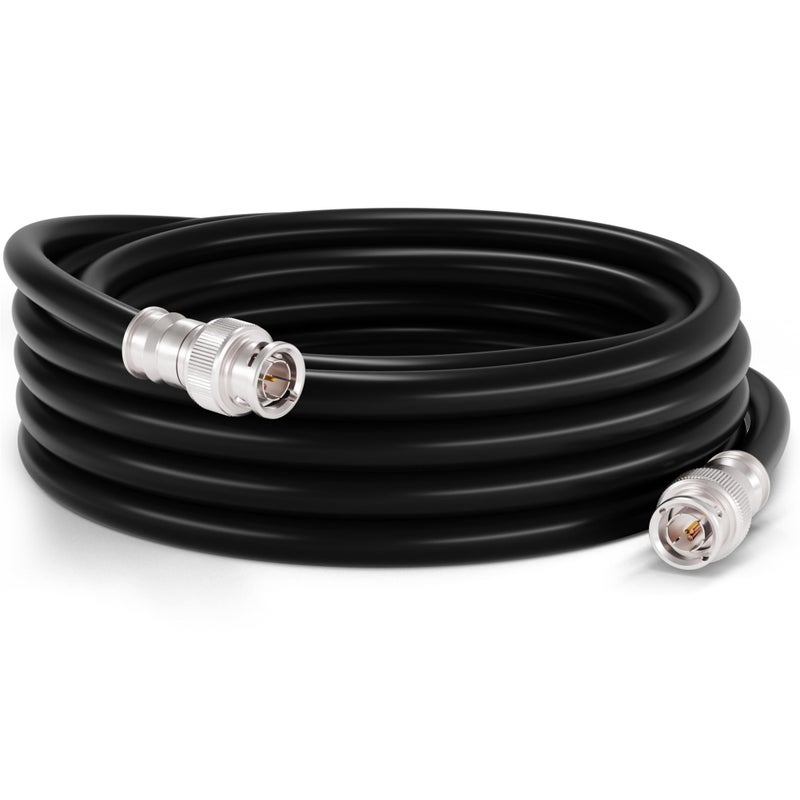 THE CIMPLE CO 25 FT BNC Cable with 2 Male BNC Connections - 75 Ohm, Low Loss HD-SDI and SDI Cable - Black, 25 Feet (7 Meters) - Image 1