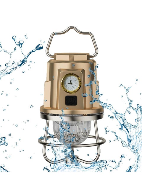 Rechargeable Camping Light with Clock – Versatile Lantern for Outdoor Adventures