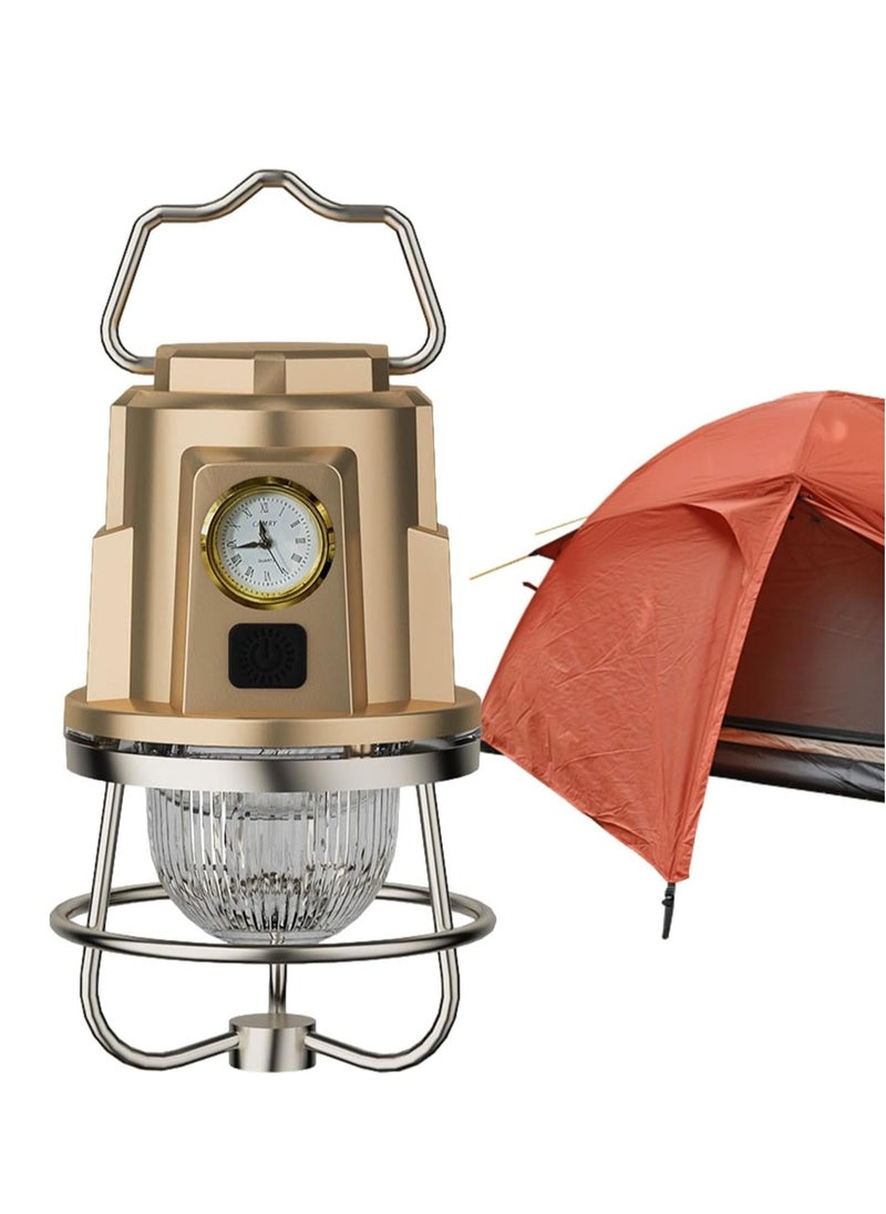 Rechargeable Camping Light with Clock – Versatile Lantern for Outdoor Adventures