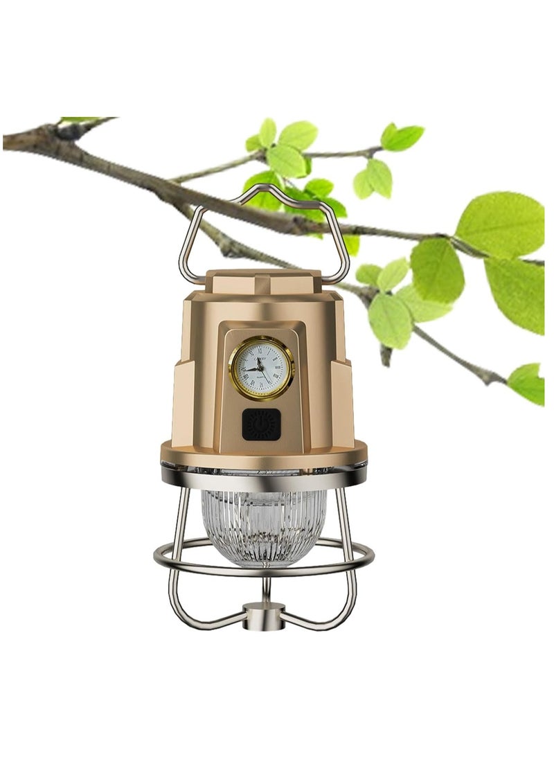 Rechargeable Camping Light with Clock – Versatile Lantern for Outdoor Adventures