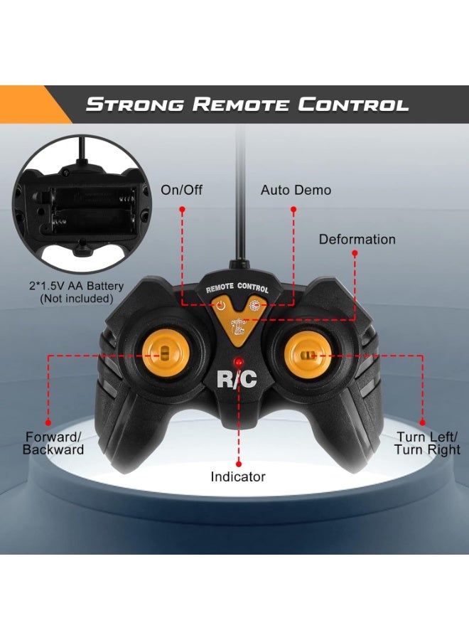 ELTRAZONE Dump Truck Transforming Robot RC Toy for Kids – Remote Control Construction Truck with Movable Dump Bed, LED Lights, Realistic Sound Effects, 2-in-1 Transformer Vehicle Toy Ages 4+ - Image 5