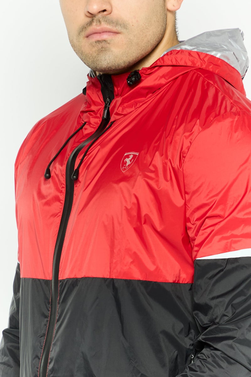 Ferrari جاكيت رياضي خارجي للرجال، أحمر/أسود - Image 3