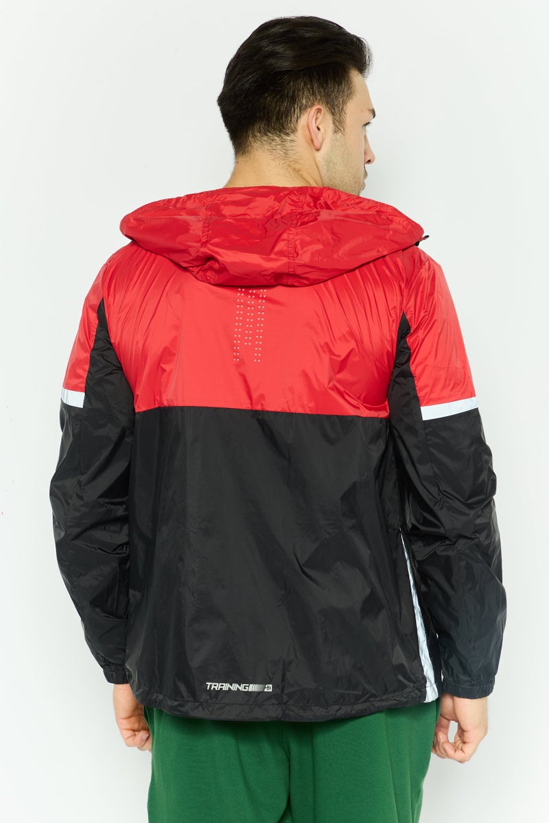 Ferrari جاكيت رياضي خارجي للرجال، أحمر/أسود - Image 4