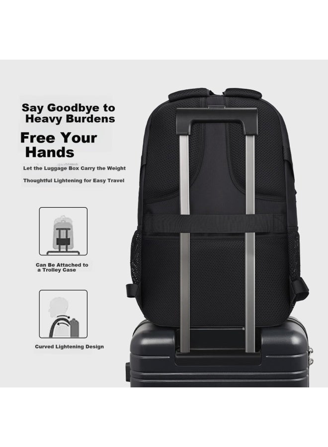 Snoopy Backpack For Men, Business Casual Large Capacity Backpack For High School, Middle School And College Students, Gray - Image 3