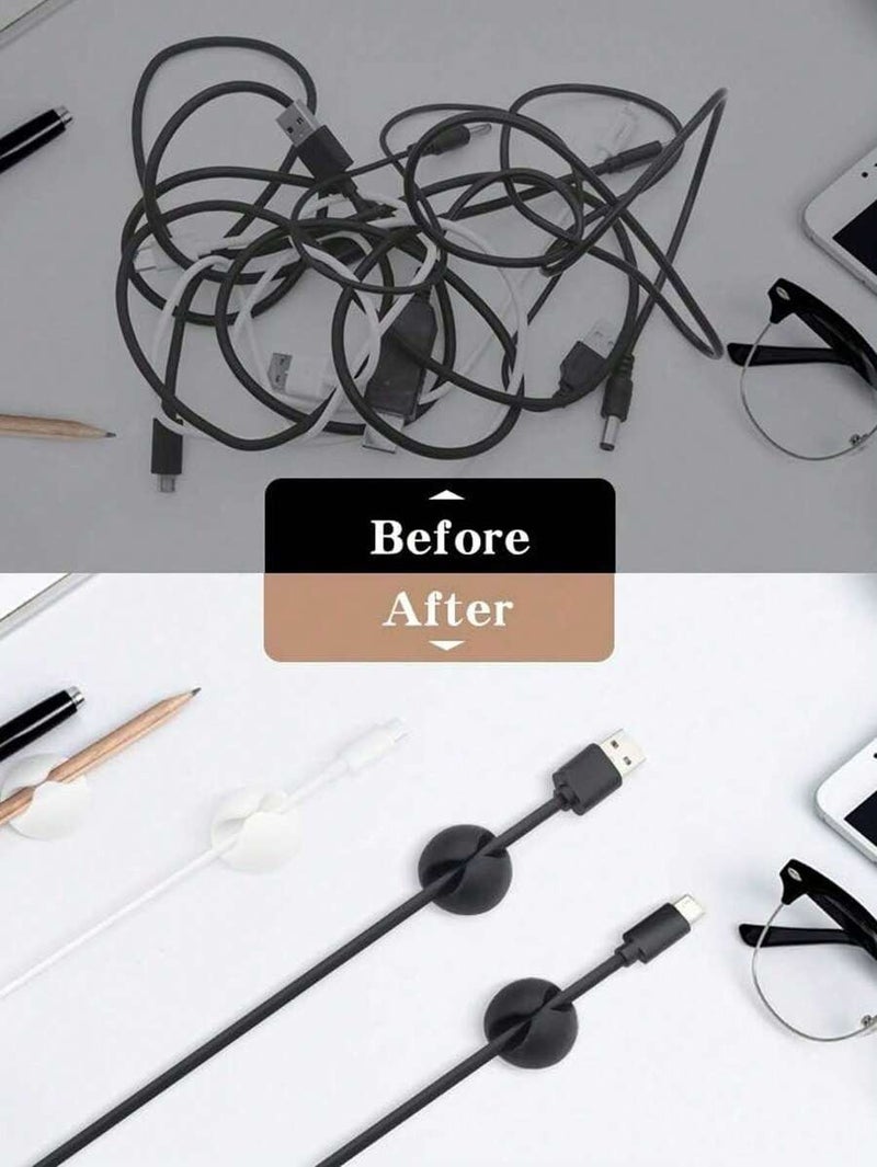Shein 10-Piece Solid Color Data Cable Organizer, Versatile Desk & School Supplies Holder - One Size - Image 5