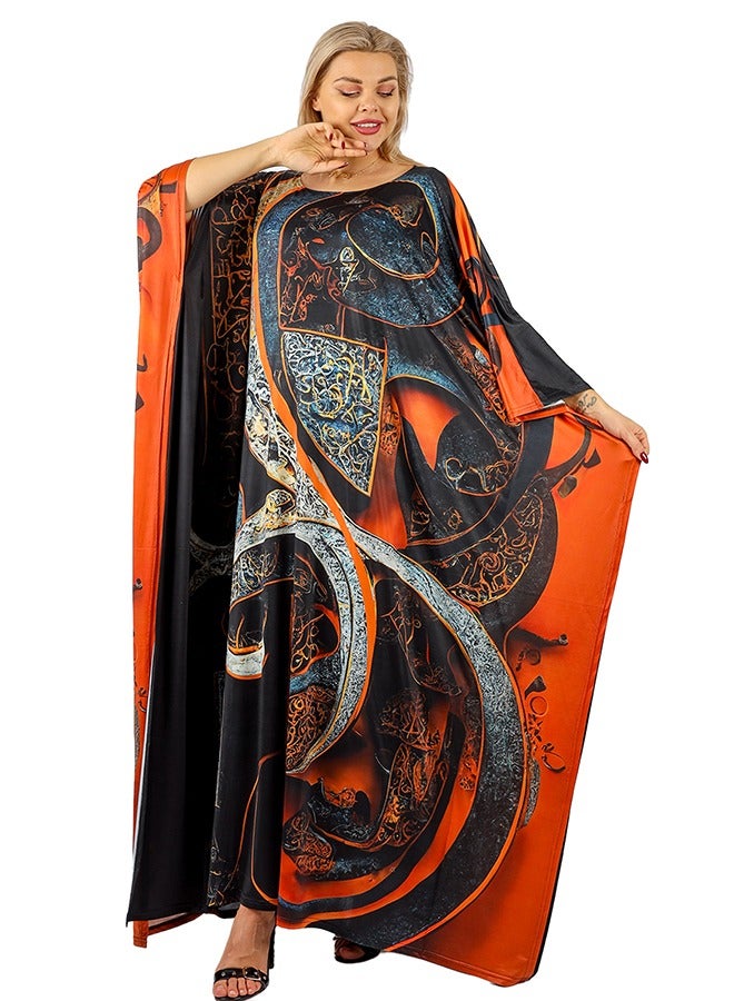 Zmurud Jersey Jalabiya- printed  - Image 1