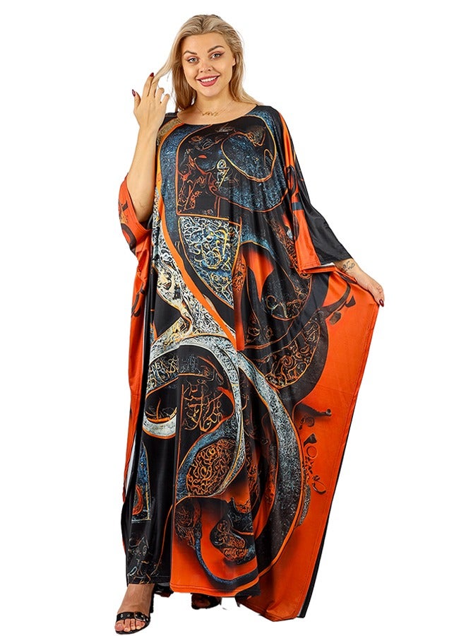 Zmurud Jersey Jalabiya- printed  - Image 2