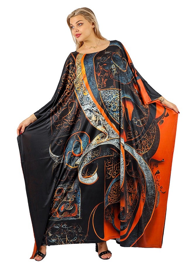 Zmurud Jersey Jalabiya- printed  - Image 3
