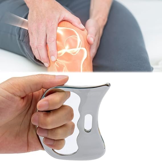 WITSOUL Gua Sha, Gua Sha Facial Tools, Stainless Steel Guasha Tool for Facial and Body SPA Accupressure Treatment Scraping Face Massage Tool (3 mm) - Image 4