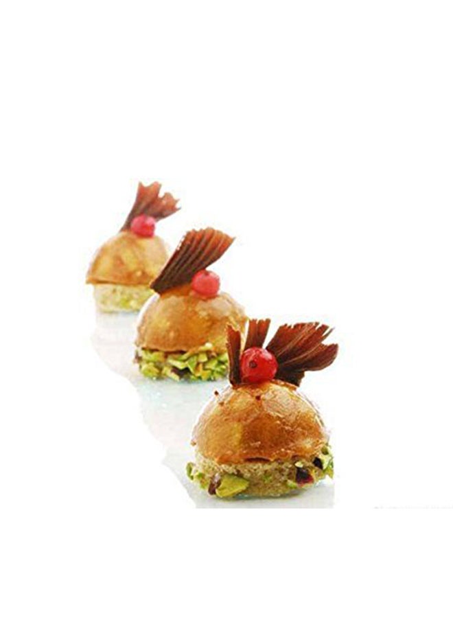 Silikomart 6-Cavity Classic Semi Sphere Mould Red 480ml - Image 5