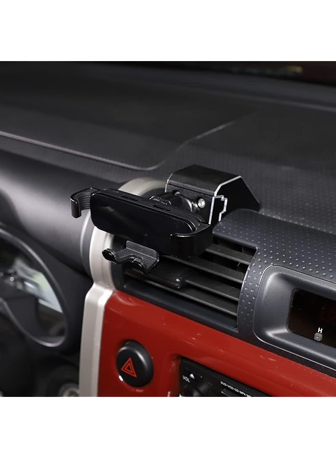 متوافق مع حامل هاتف السيارة Toyota Fj Cruiser 2007-2021، حامل هاتف خلوي في منفذ هواء وحدة التحكم المركزية، حامل هاتف بدون استخدام اليدين في فتحة التهوية (الطراز E) - Image 2