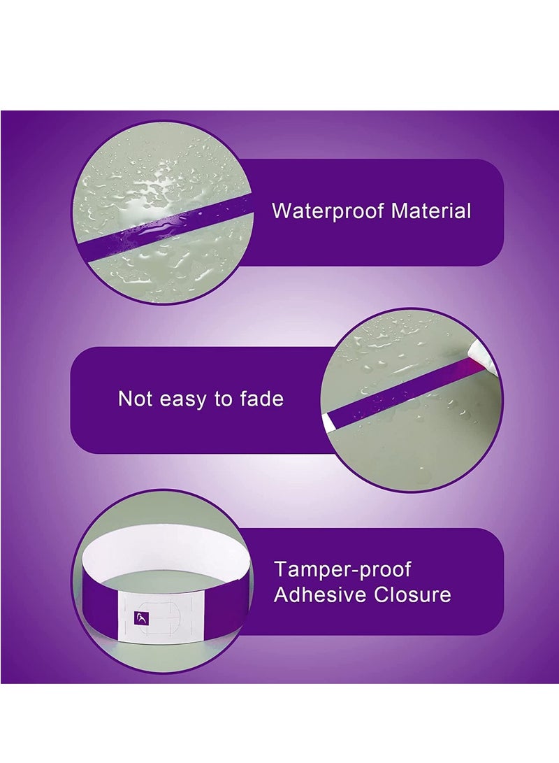 600pcs Neon Wristbands Waterproof Paper Bracelets Event Colorful Wrist Party Bands Armbands for Events Festivals Concerts - Image 5