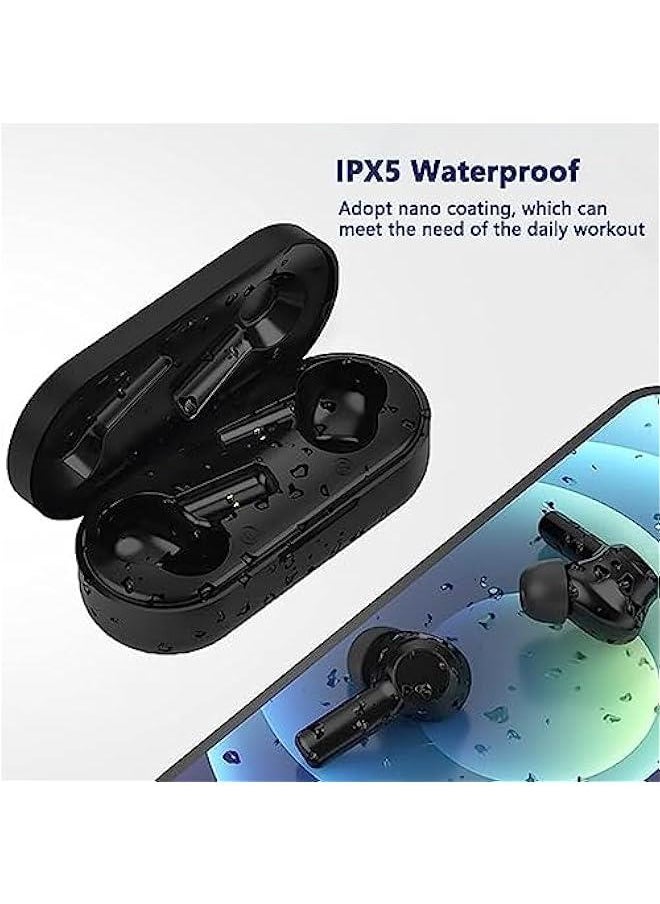 Generic - EKOCONECT Earbuds Wireless Earphones Bluetooth 5 Earbuds In Ear Stereo Sound TWS Headphones Touch Control Headset with Mic IPX5 Waterproof Premium Secure Fit for Sport Workouts (EKO-20 WHITE) - Image 1