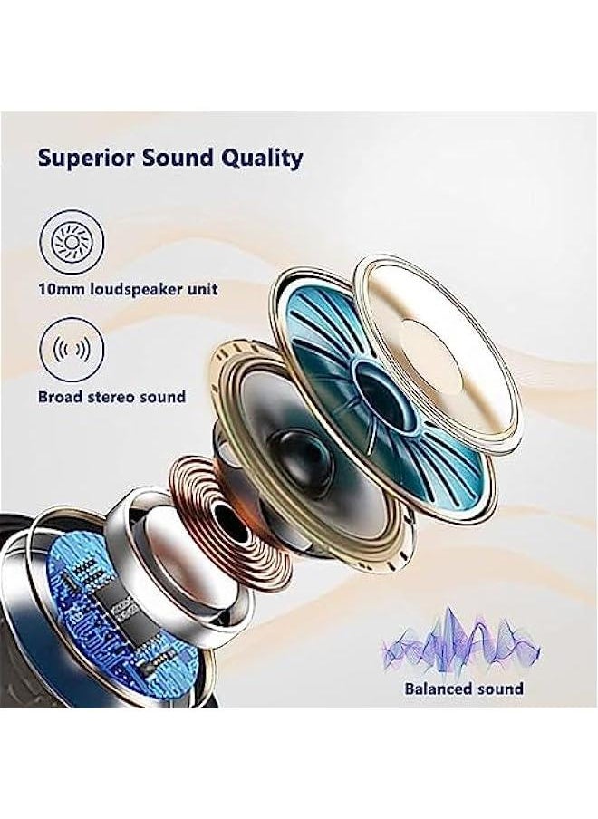 Generic - EKOCONECT Earbuds Wireless Earphones Bluetooth 5 Earbuds In Ear Stereo Sound TWS Headphones Touch Control Headset with Mic IPX5 Waterproof Premium Secure Fit for Sport Workouts (EKO-20 WHITE) - Image 1