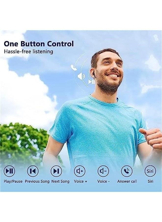 Generic - EKOCONECT Earbuds Wireless Earphones Bluetooth 5 Earbuds In Ear Stereo Sound TWS Headphones Touch Control Headset with Mic IPX5 Waterproof Premium Secure Fit for Sport Workouts (EKO-20 WHITE) - Image 1