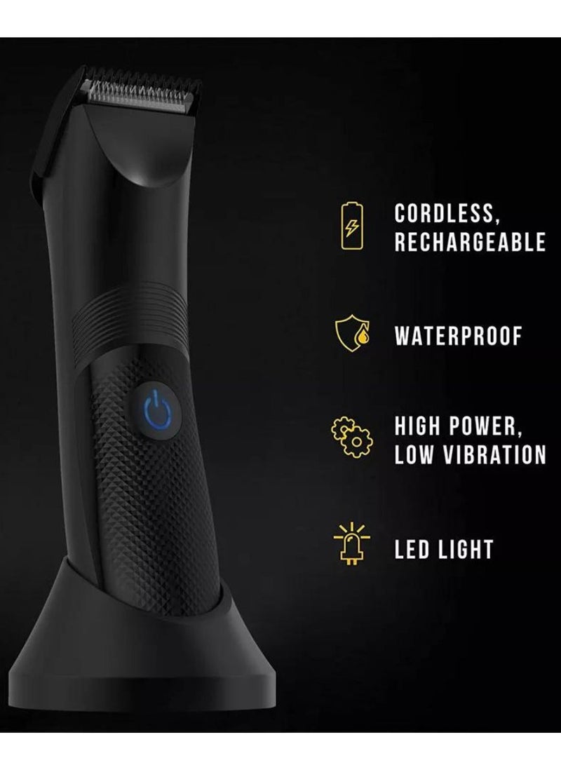 Prime Electric Body Hair Trimmer for Men & Women – Waterproof Cordless Grooming Tool with Adjustable Comb, Ceramic Cutting Head & Quiet Motor – Ideal for Groin, Chest & Underarms - Image 4